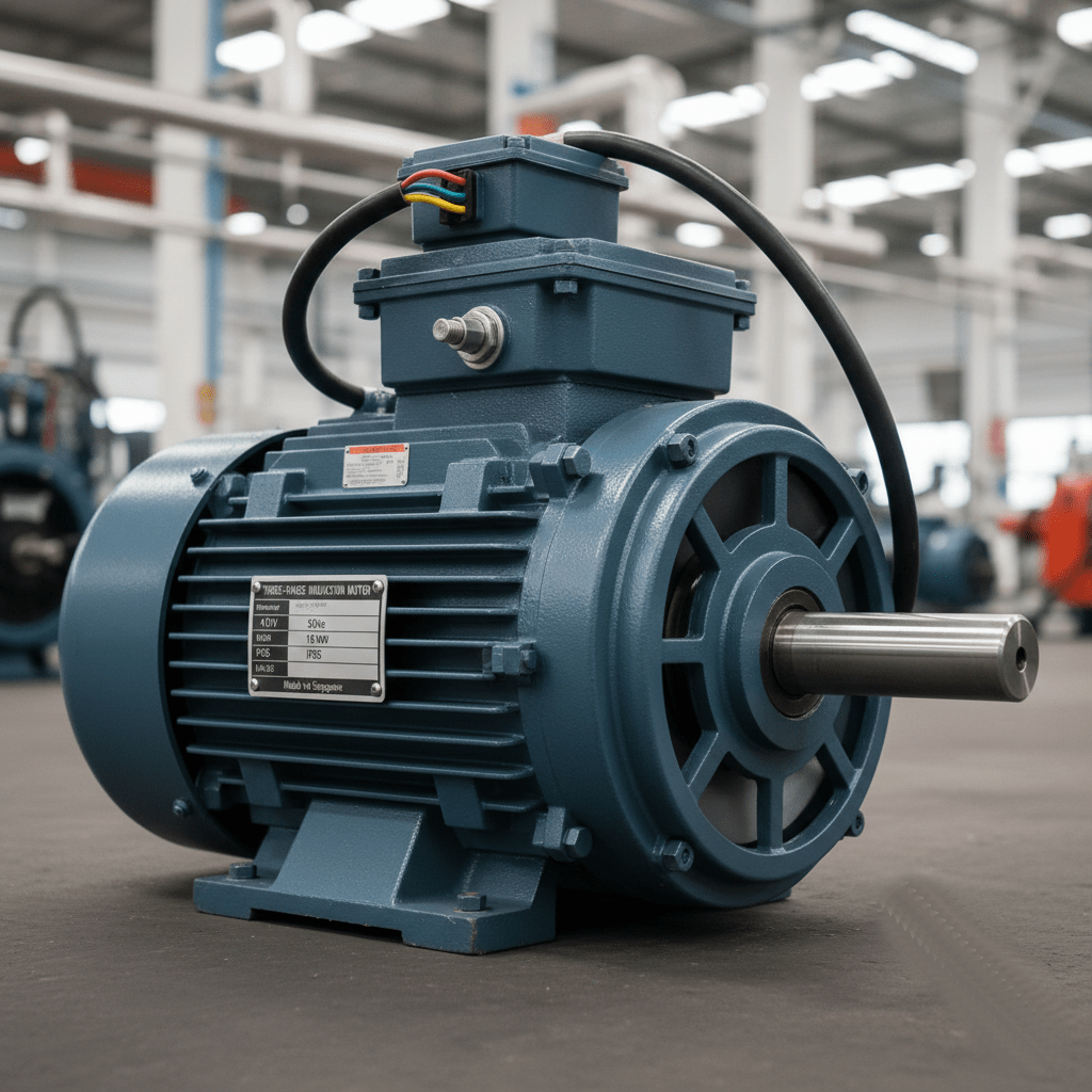 What are the key differences between single-phase and three-phase induction motors?