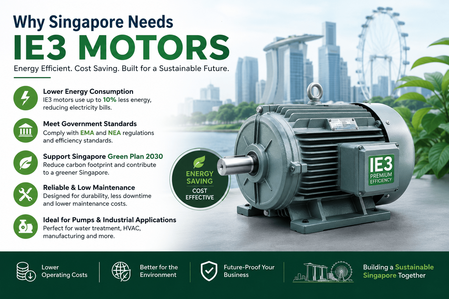 6 Reasons Why Singapore Needs IE3 Motors